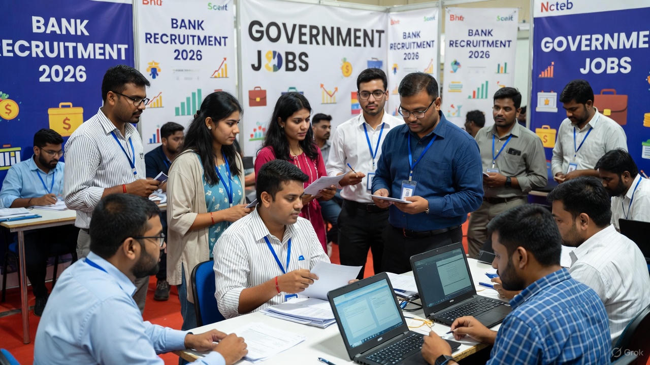 🏦 बैंक भर्ती 2026: SBI, IBPS, RRB, Federal Bank और TN Cooperative Bank – योग्यता, परीक्षा पैटर्न, तैयारी और Mock Test Guide