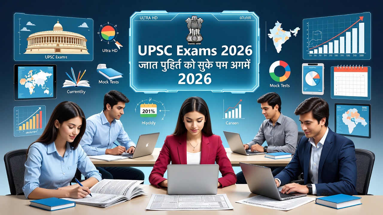 UPSC Exams 2026 – Syllabus Hindi, Exam Pattern, Free Mock Test & Jobs Portal