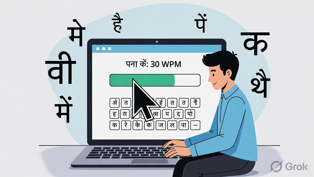 Hindi Typing Tutorial 2026 – शुरुआती लोगों के लिए पूरी गाइड (30 से 60+ WPM तक)