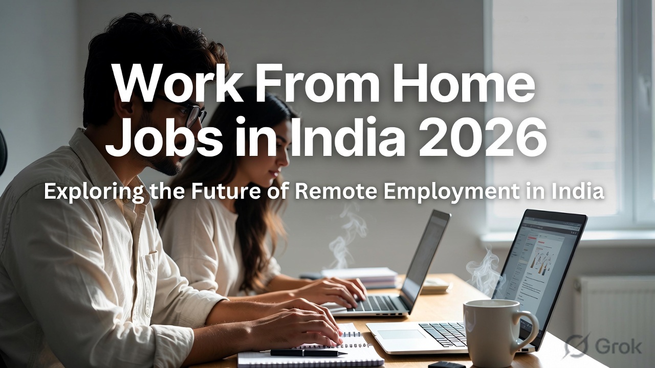 Top 20 Work From Home Jobs in India 2026: घर बैठे पैसे कमाने के बेहतरीन तरीके