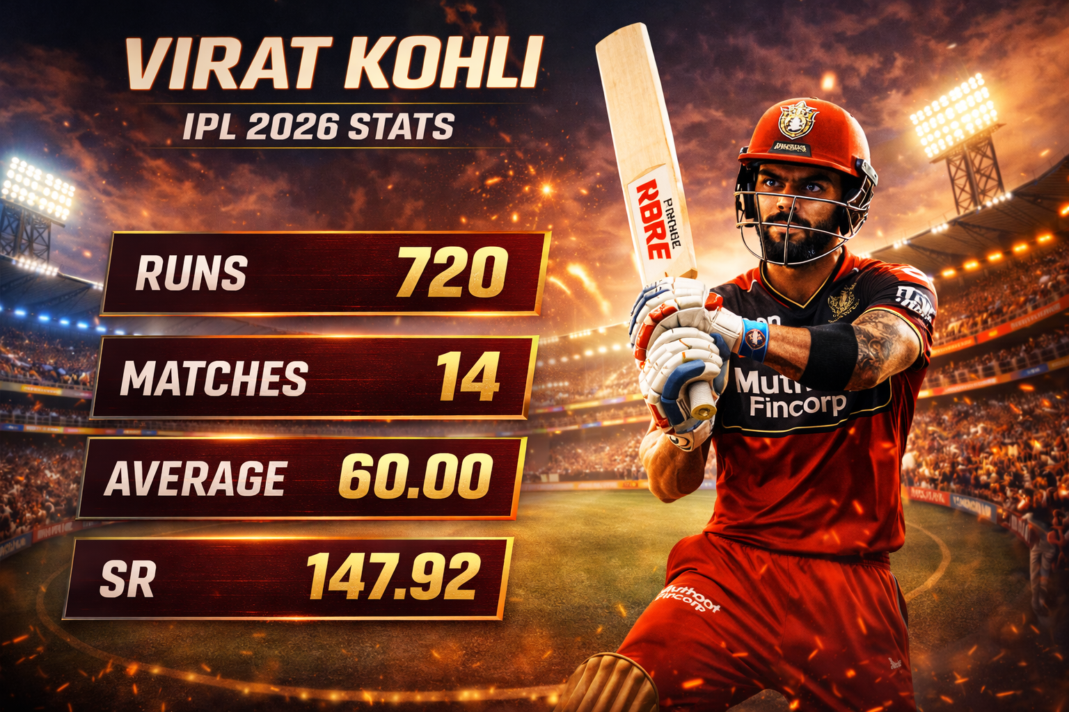 IPL 2026 Virat Kohli Form & Stats – Complete Performance Analysis, Records, Runs & Impact