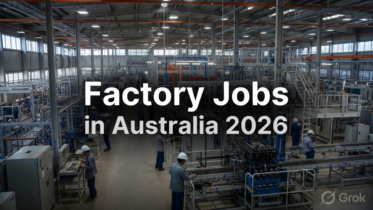 Factory Jobs in Australia 2026 – Manufacturing Jobs for Foreign Workers