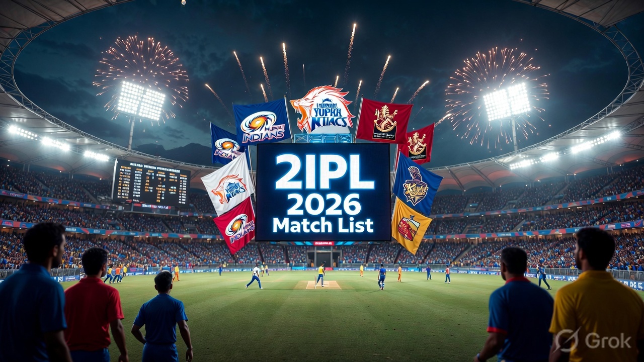 IPL 2026 Match List: Complete Schedule, Teams, Venues, Dates & Full Match Fixtures