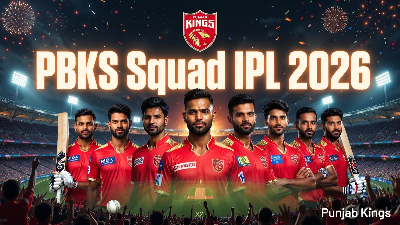 PBKS Squad IPL 2026 – Punjab Kings Players List, Captain, Playing XI & Full Team Analysis