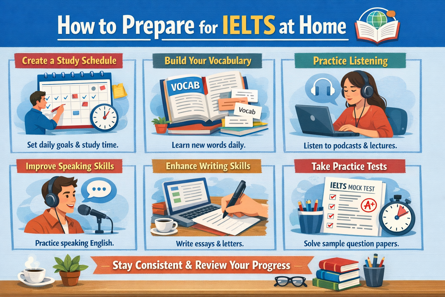 How to Prepare for IELTS at Home – Free Guide 2026