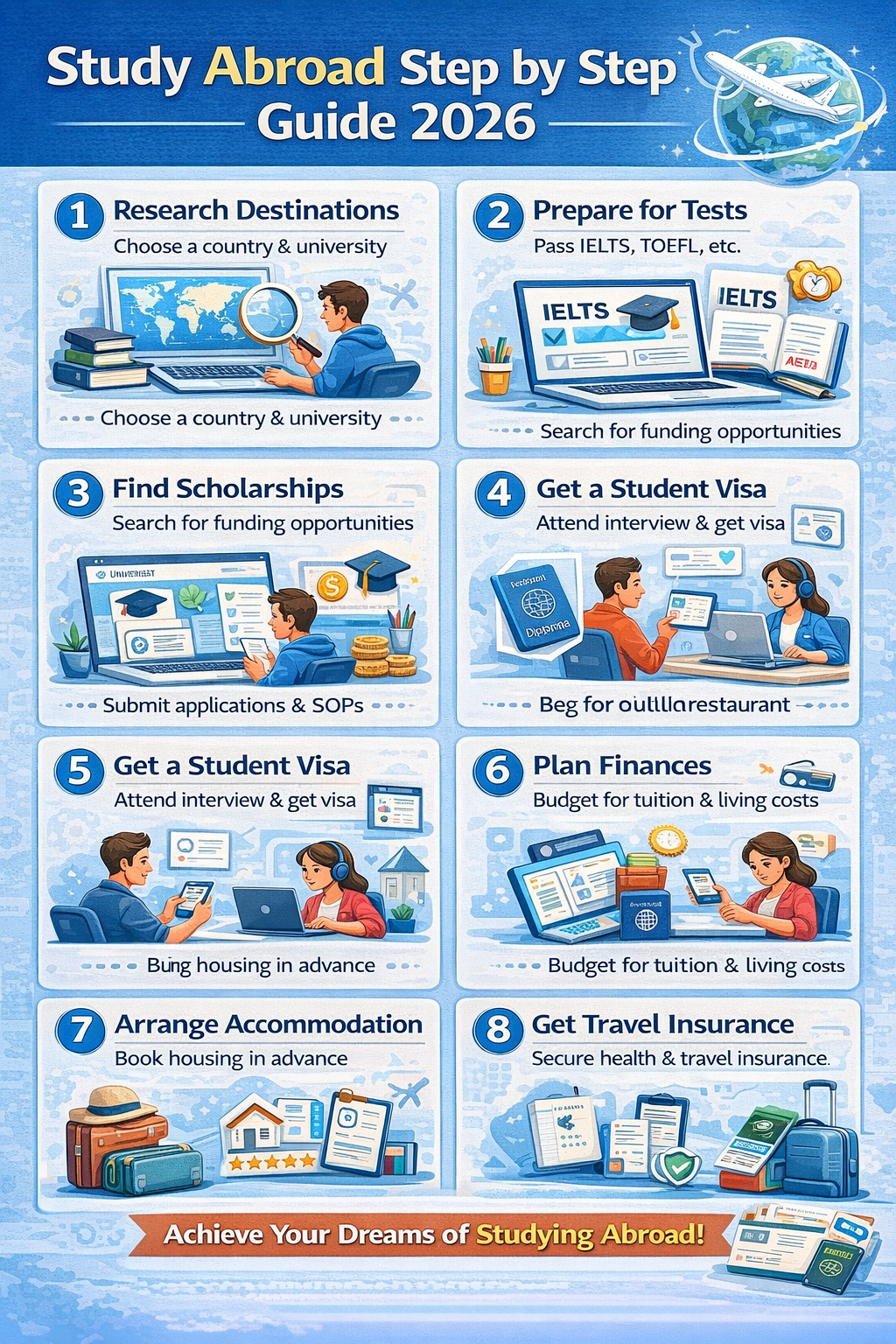 Study Abroad Step by Step Guide 2026 🌍🚀